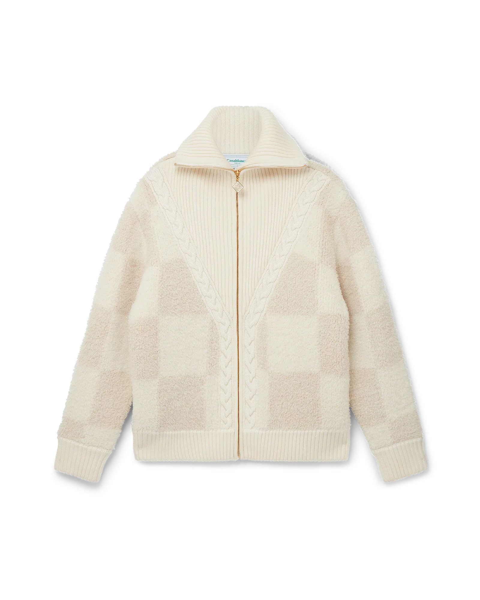 Checked Boucle Cardigan