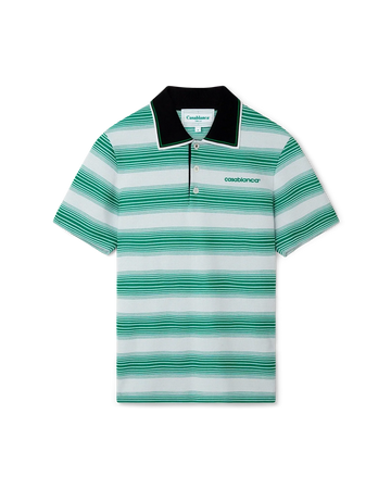 Gradient Stripe Polo Shirt