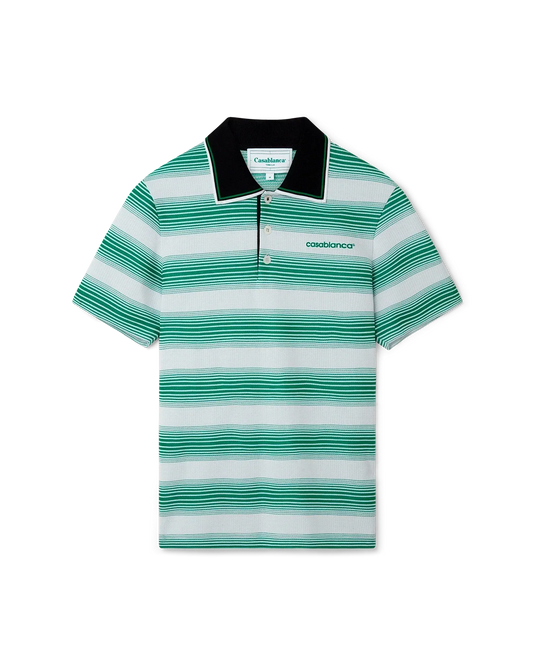 Gradient Stripe Polo Shirt