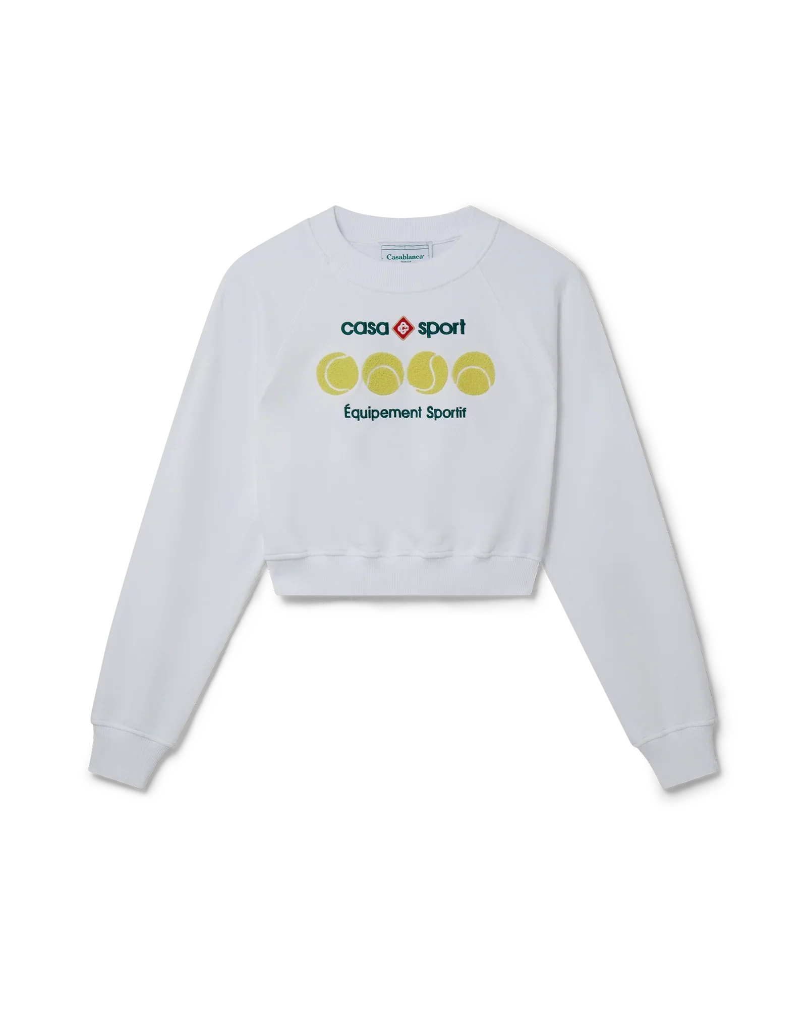 Casa Sport Tennis Balls Cropped Sweatshirt