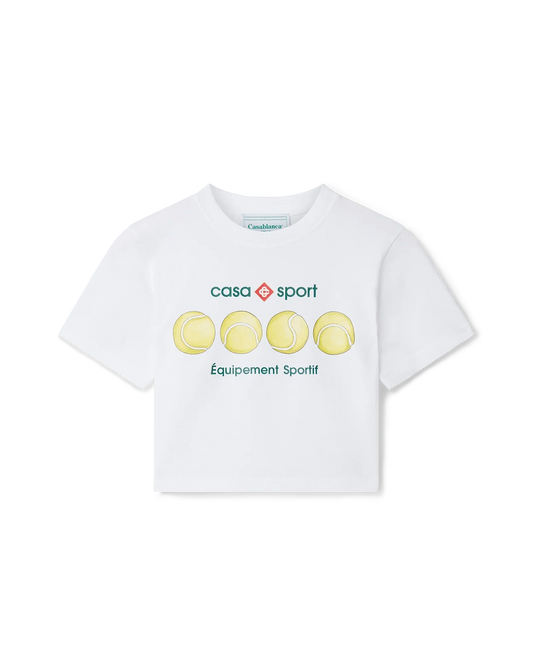 Casa Sport Tennis Balls Cropped T-Shirt