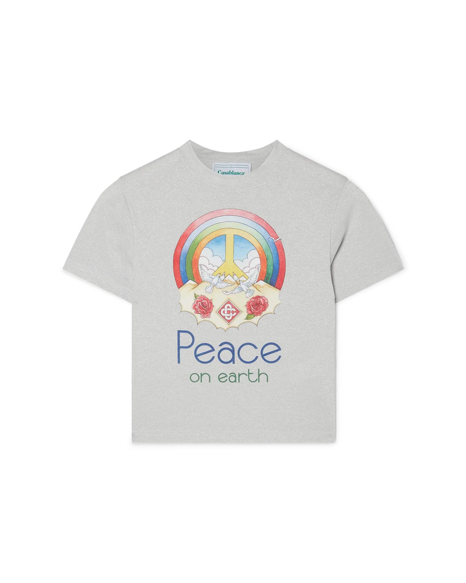 Peace On Earth Cropped T-Shirt